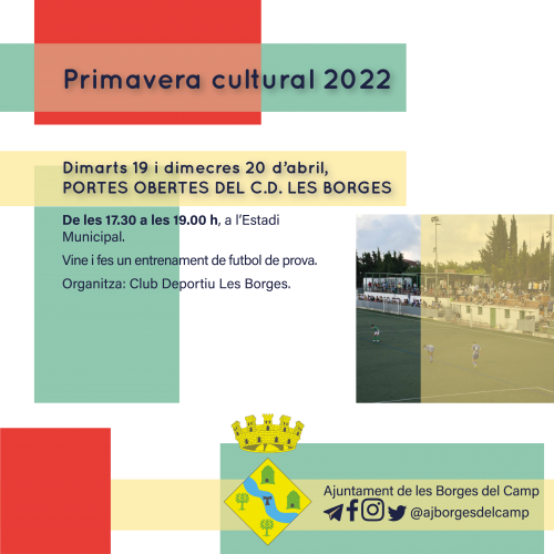 Primavera Cultural 2022 a les Borges del Camp