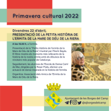 Primavera Cultural 2022 a les Borges del Camp